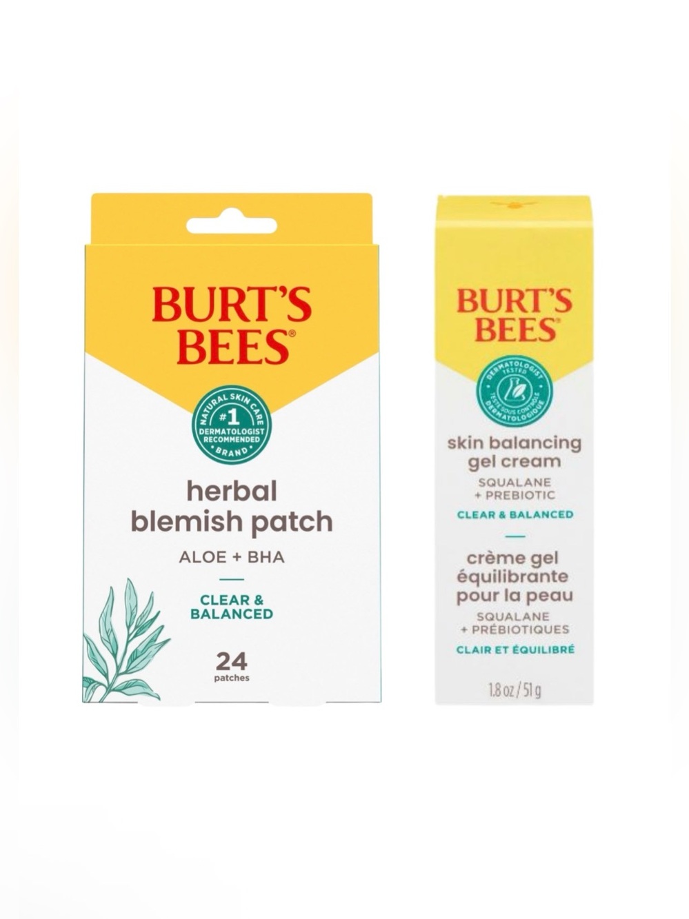 Burt's Bees - Patches & Gel Cream Bundle
